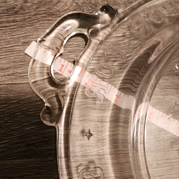 Antique Vintage Mckee Glass tray etched with "It is Pleasant to Labor for Those - Picture 6 of 8